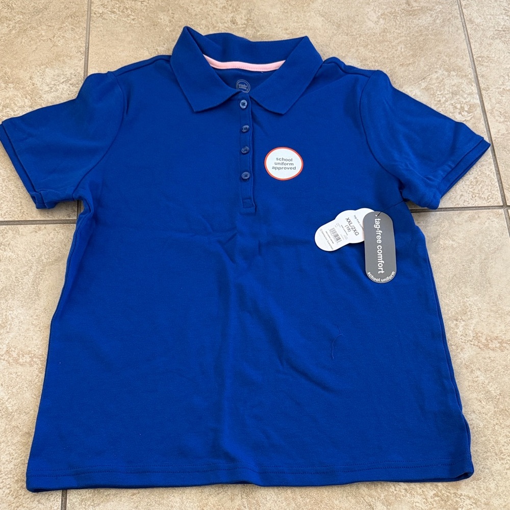 Blue Kids Polo Shirt